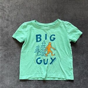 Life Is Good Toddler Mint Green Bigfoot Graphic Tee Size 2T